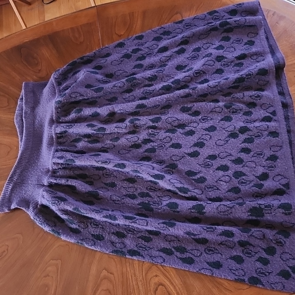 Sweater skirt purple